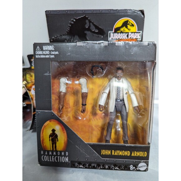 Jurassic World Hammond Collection John Raymond Arnold 4" Action Figure & T Rex - Picture 3 of 6